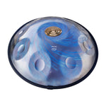 Handpan D minor 10 noten blauw, handpan kopen, frequentie 432hz, frequentie 440hz, hang drum, trommel, muziekinstrument