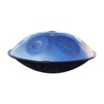 Handpan D minor 10 noten blauw, handpan kopen, frequentie 432hz, frequentie 440hz, hang drum, trommel, muziekinstrument