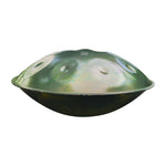 Handpan D minor 10 noten groen, handpan kopen, frequentie 432hz, frequentie 440hz, hang drum, trommel, muziekinstrument