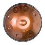 Handpan d minor 9 noten brons, handpan kopen, frequentie 432hz, frequentie 440hz, hang drum, trommel, muziekinstrument